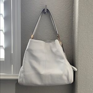 🔥 FLASH SALE 24 HR 🔥Coach Leather White Purse